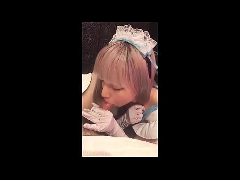 ❤️ Japonè idol [mayuka], kostim sèvant franse, pati 1, pip ak jerk off ak losyon ❤️ Videyo sèks nan nou